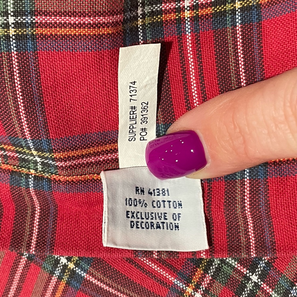 Classic Ralph Lauren Mens XXL Plaid Red Green Business Casual Button Down Preppy - Picture 8 of 9